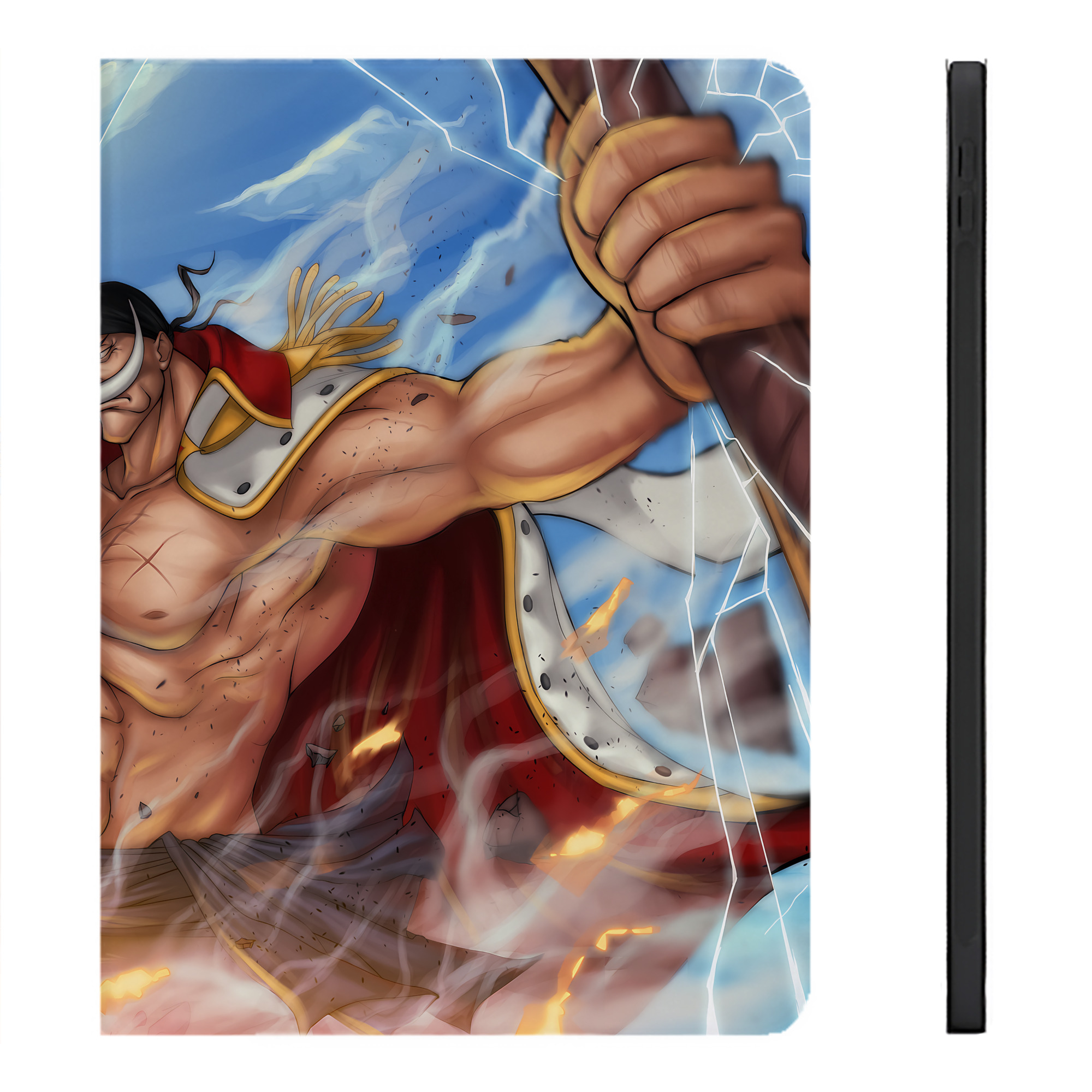 （画像用） ワンピース ONE PIECE IPadケース ペンホルダー付き ブックスタイルデザイン
